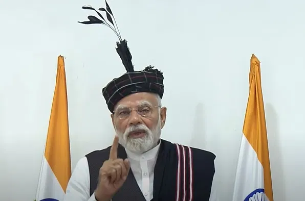 पीएम मोदी ने मिजोरम में बैराबी-सैरांग रेल लाइन का किया उद्घाटन